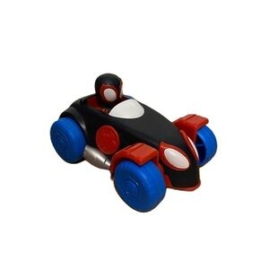 Spidey and His Amazing Friends Webbed Wheelies Pull Back Car Miles Morales Spin